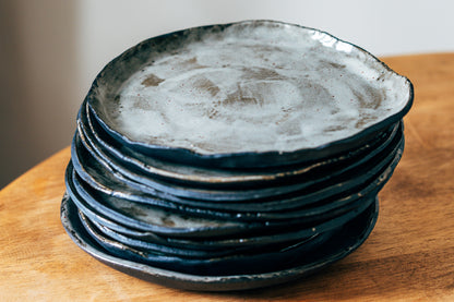 Black Indra Plate - Tableware - Studio Agni - Cornwall