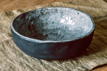 Black Indra Salad Bowl -  - Studio Agni - Cornwall