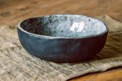 Black Indra Salad Bowl -  - Studio Agni - Cornwall