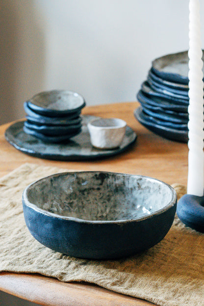 Black Indra Salad Bowl -  - Studio Agni - Cornwall